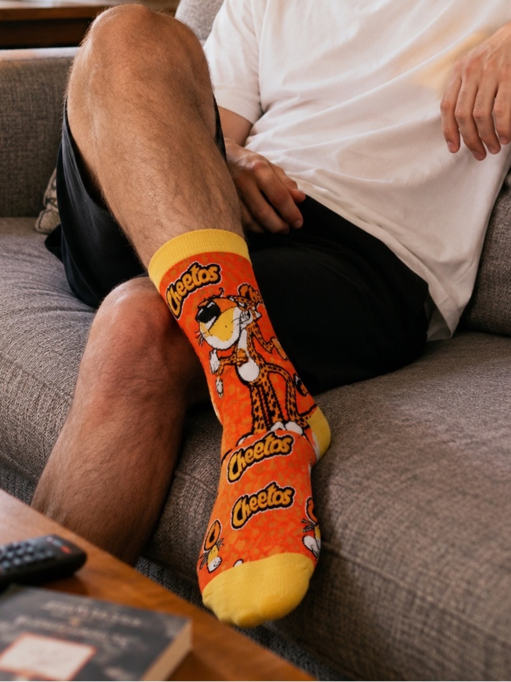 New Strideline Chester Cheetah Cheetos Novelty Dress Socks | 2-Pair Set | Gift